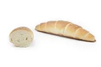 Twisted bread croissant