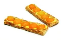 Apricot-filled bakery product