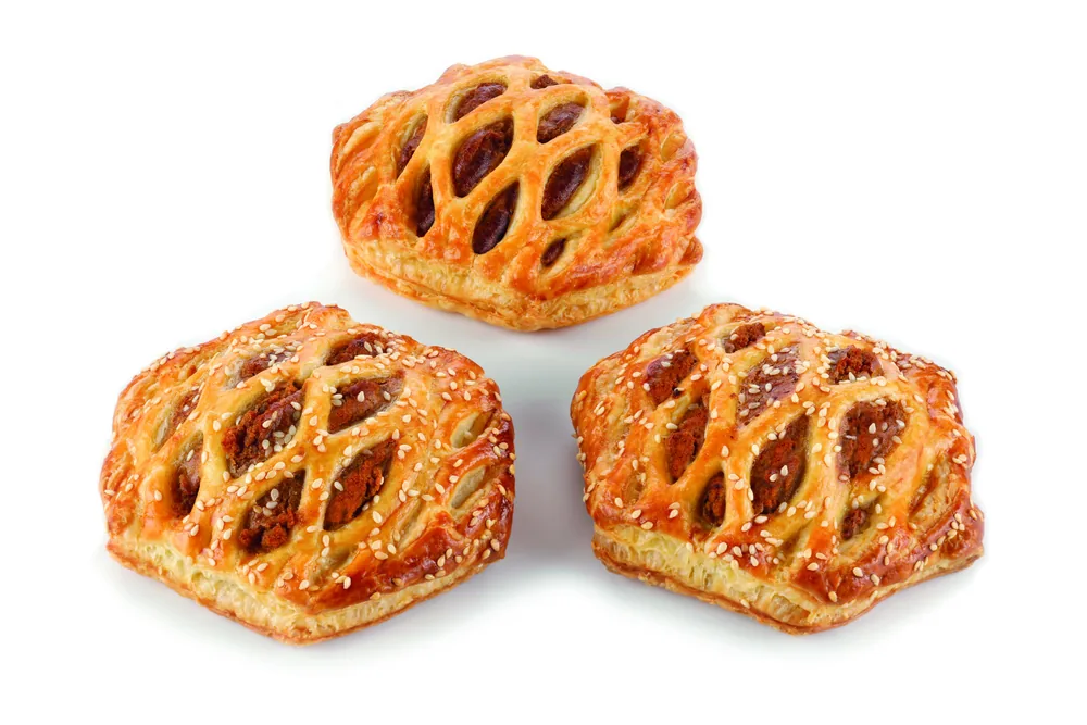 Lattice-braided satay bread