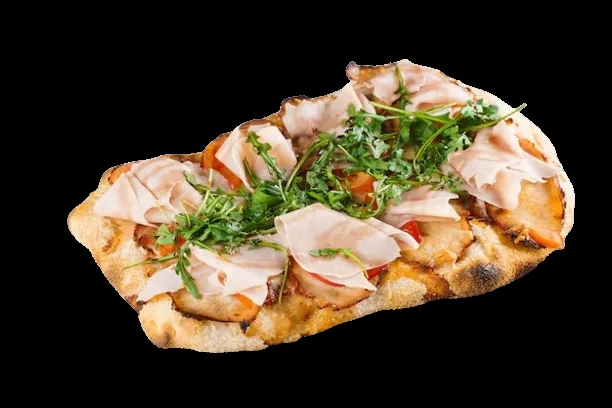 Pinsa jambon ve roka