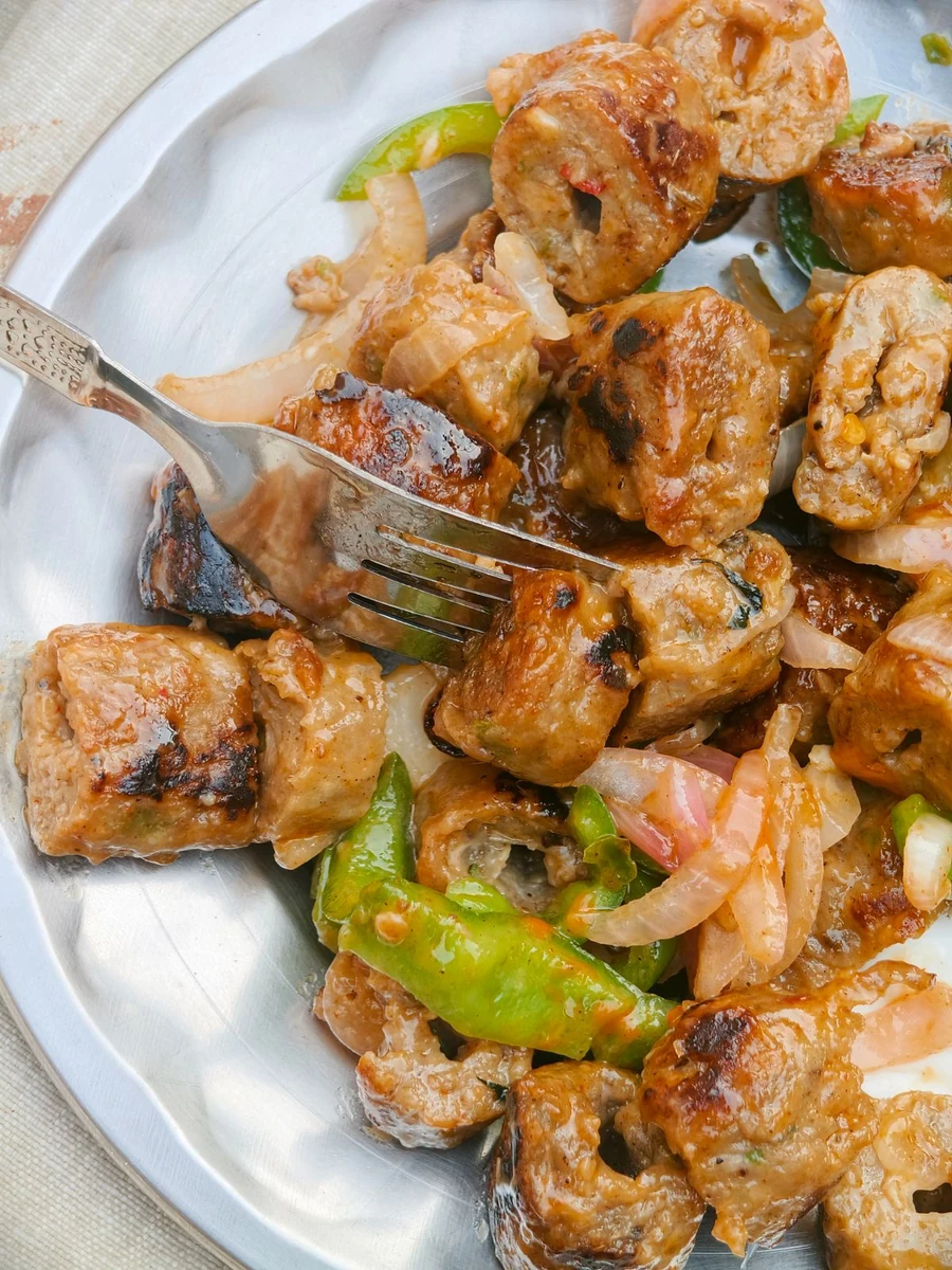 Sebzeli kebab servisi